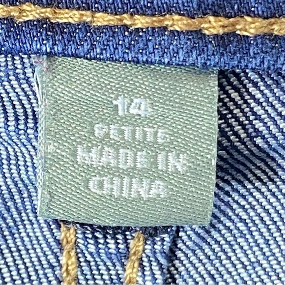 DKNY Soho Jean's Women's 14P Blue Mid Rise Bootcut Boho Western Stretch Denim - Picture 5 of 15